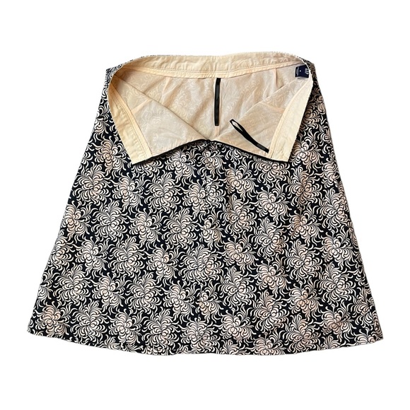 GAP Black and Peach Floral A-Line Skirt - Picture 5 of 8